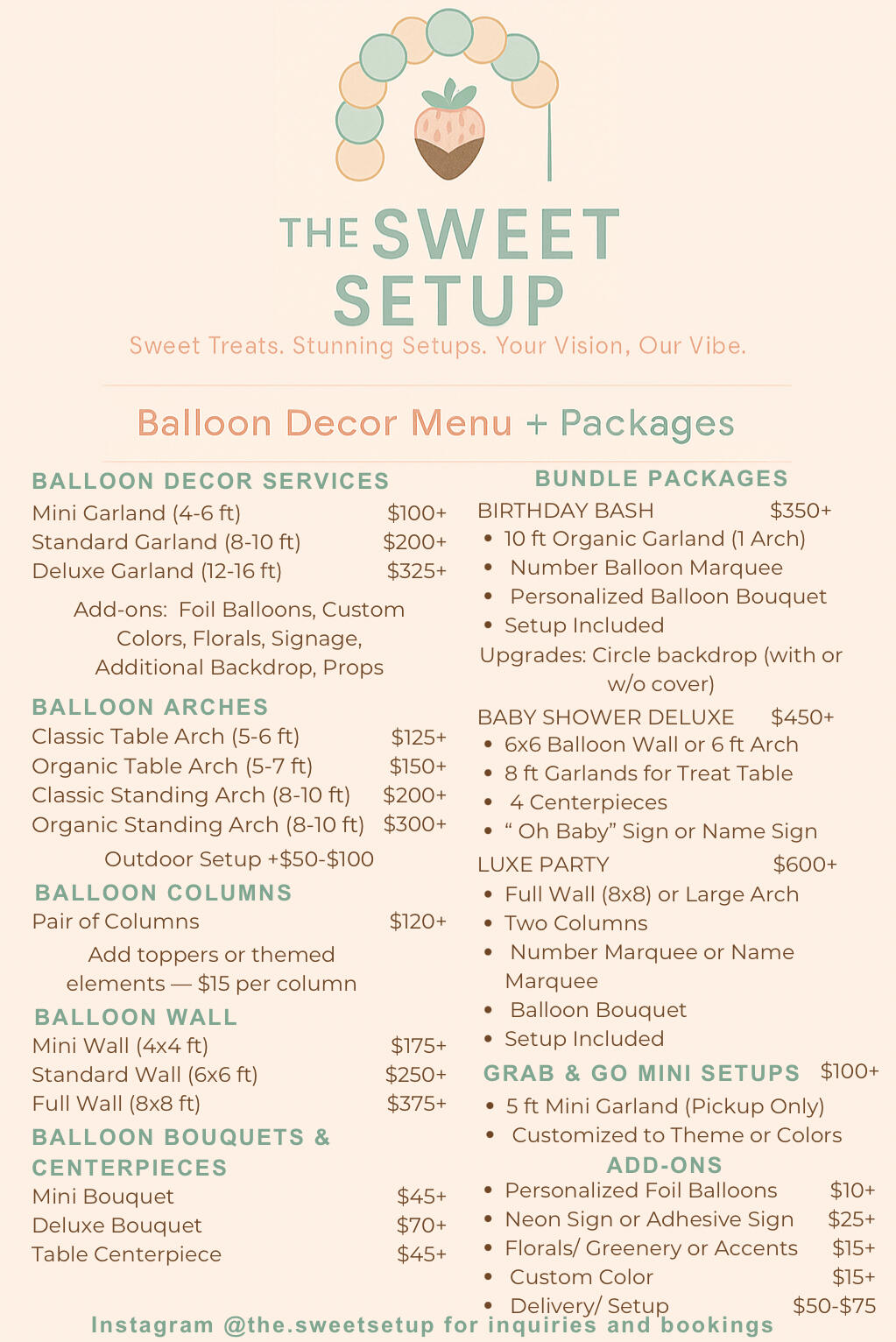 Services and Packages